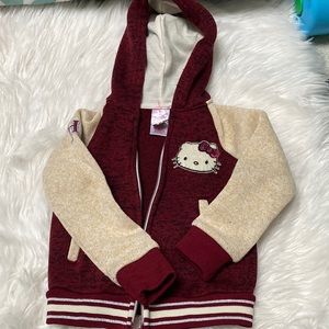 Hello kitty zip up hooded sweatshirt